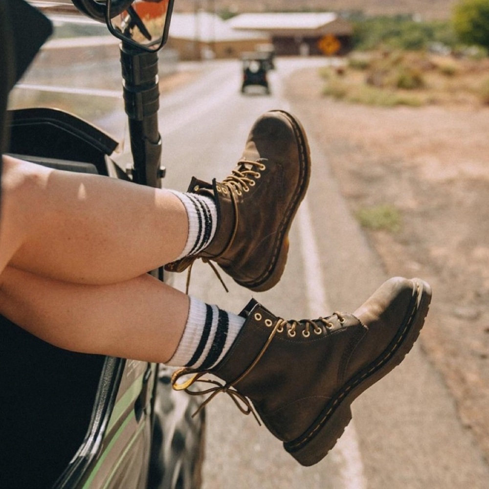 Dr. Martens Crazy Horse 8-Eye Boots, 8